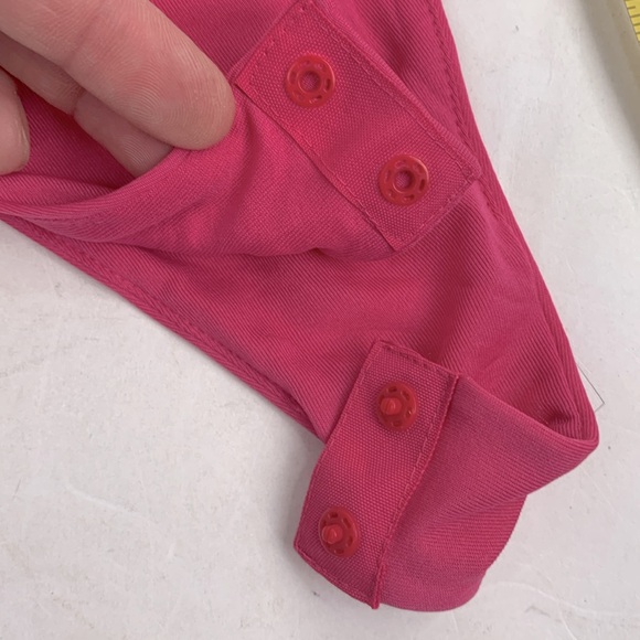 Zara Pink Floral Body Suit Tank Top Style Size Small Adjustable Zip up New NWT - Picture 10 of 16